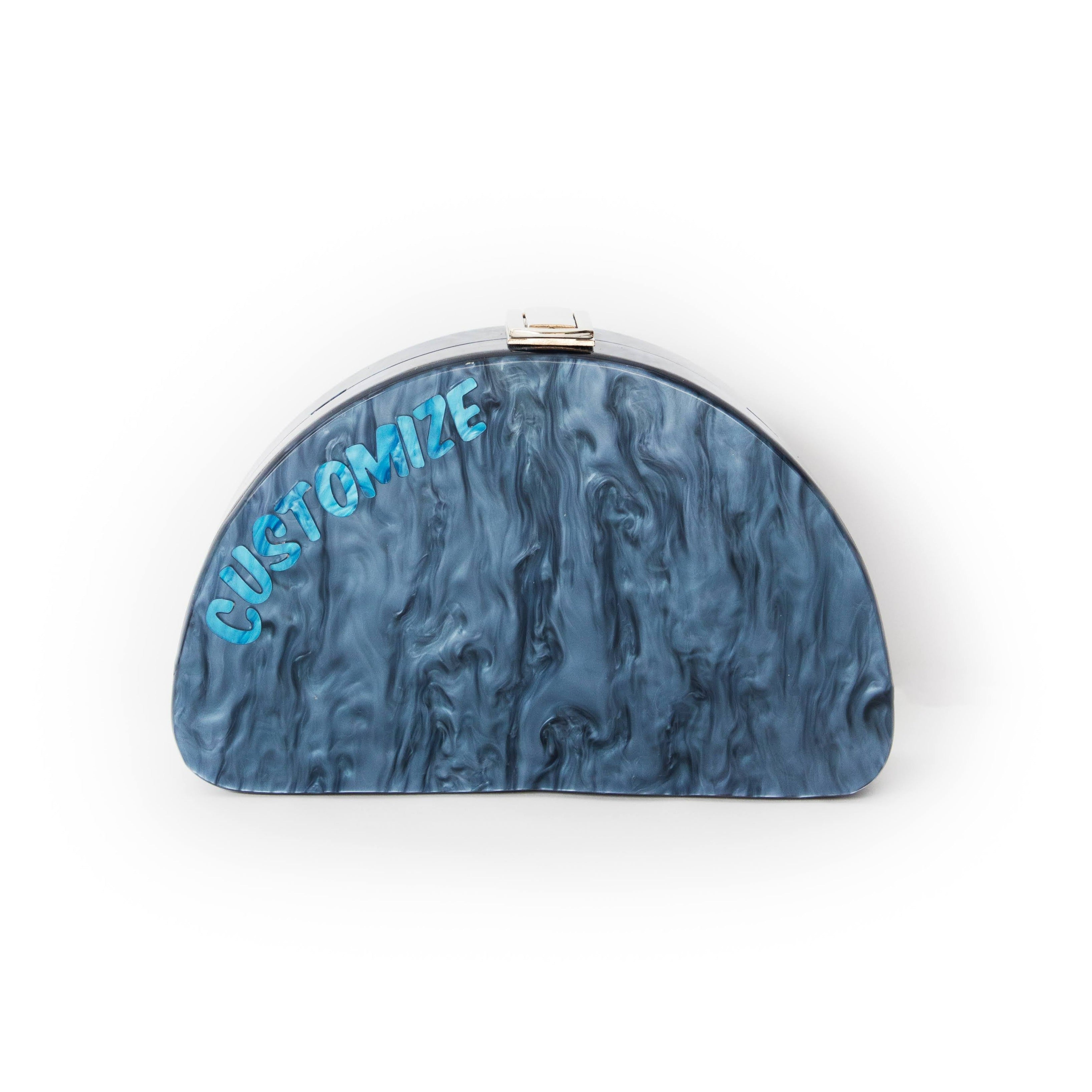 Personalized Half Oval Handbag