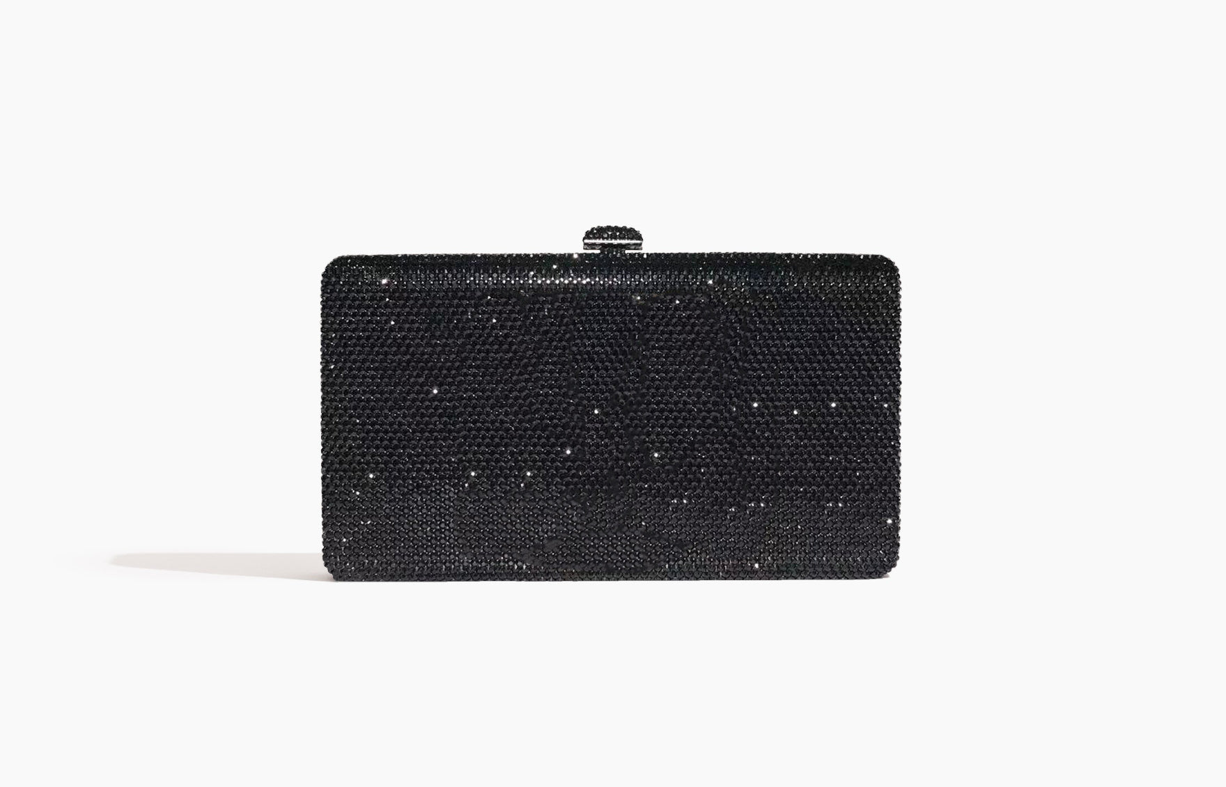 Solid Black Crystal Clutch Bags & Handbags for Women