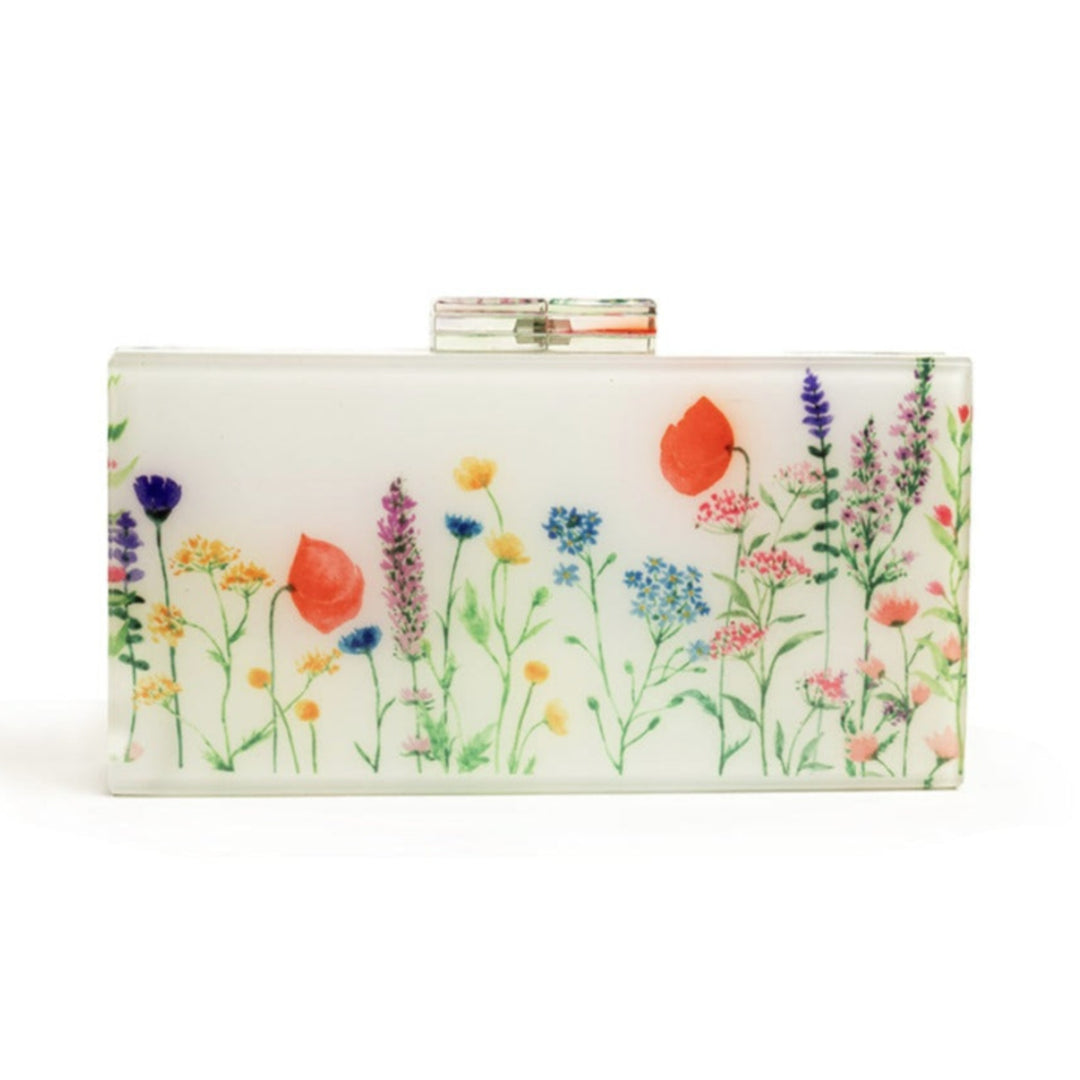 Floral Acrylic Clutch