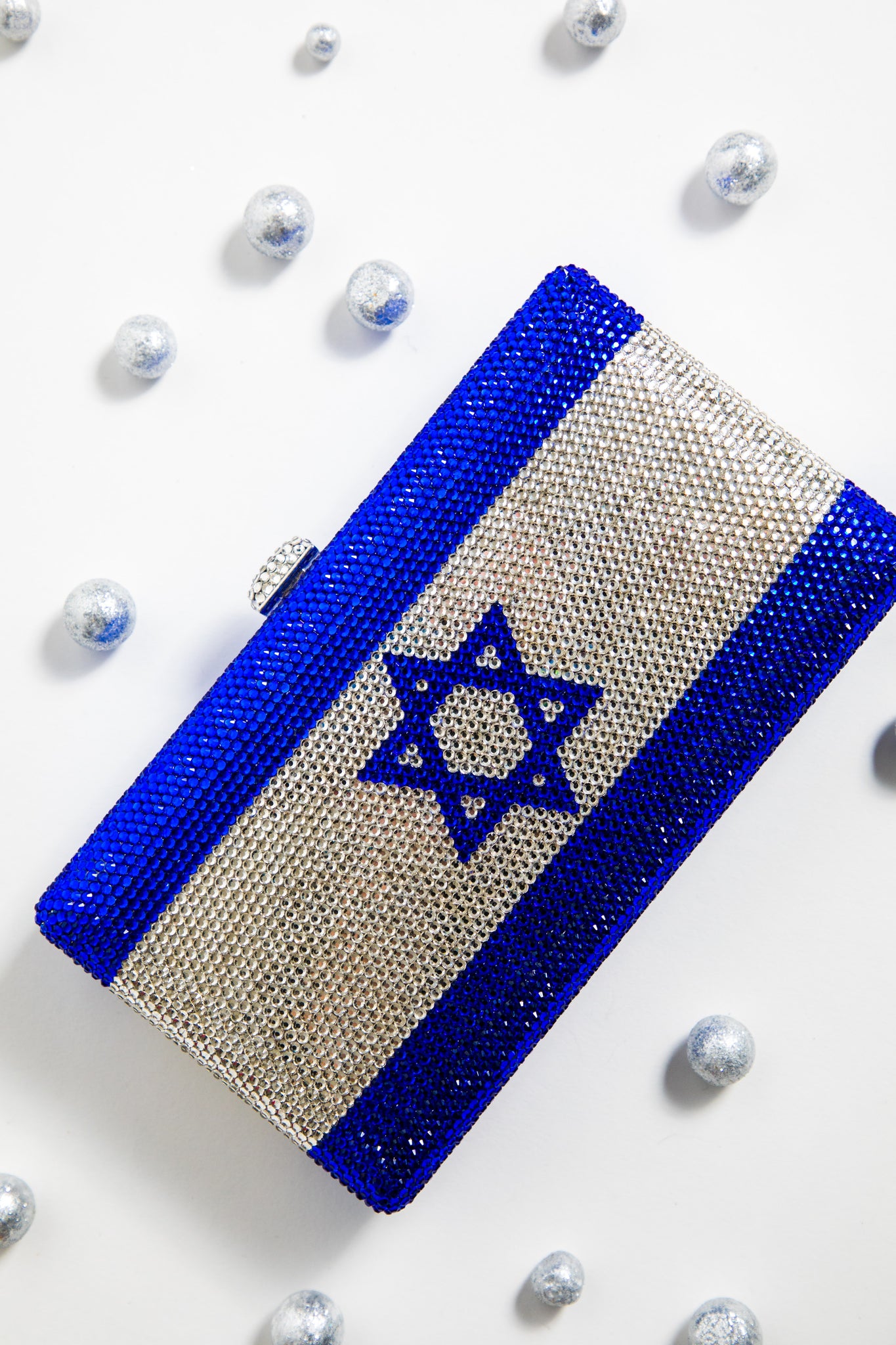 Limited Edition: Embellished Israeli Flag Clutch