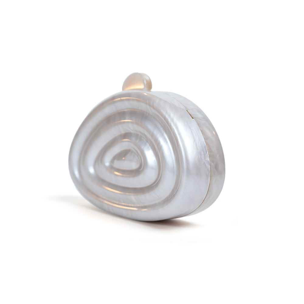 Oval Swirl Acrylic Clutch