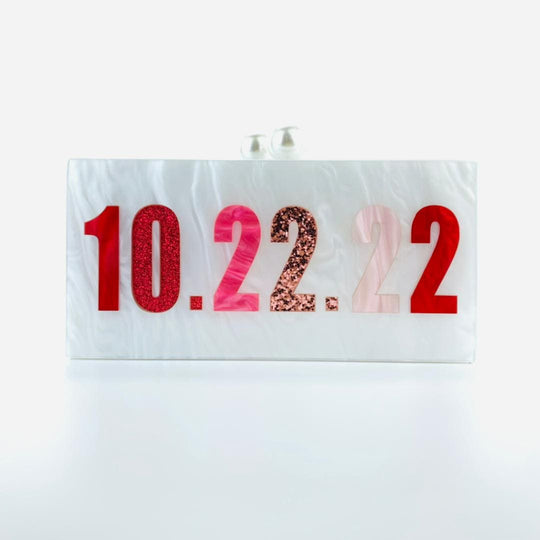 Personalized Multi Colored Acrylic Name Handbag