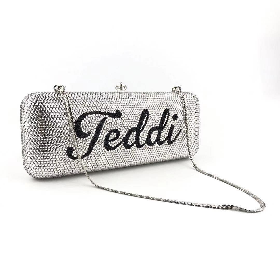 Personalized Embellished Crystal Name Handbag (Rectangle)