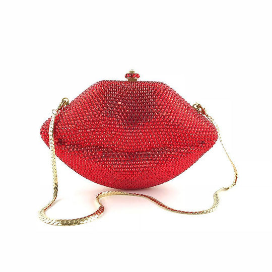 Embellished Lips Bag